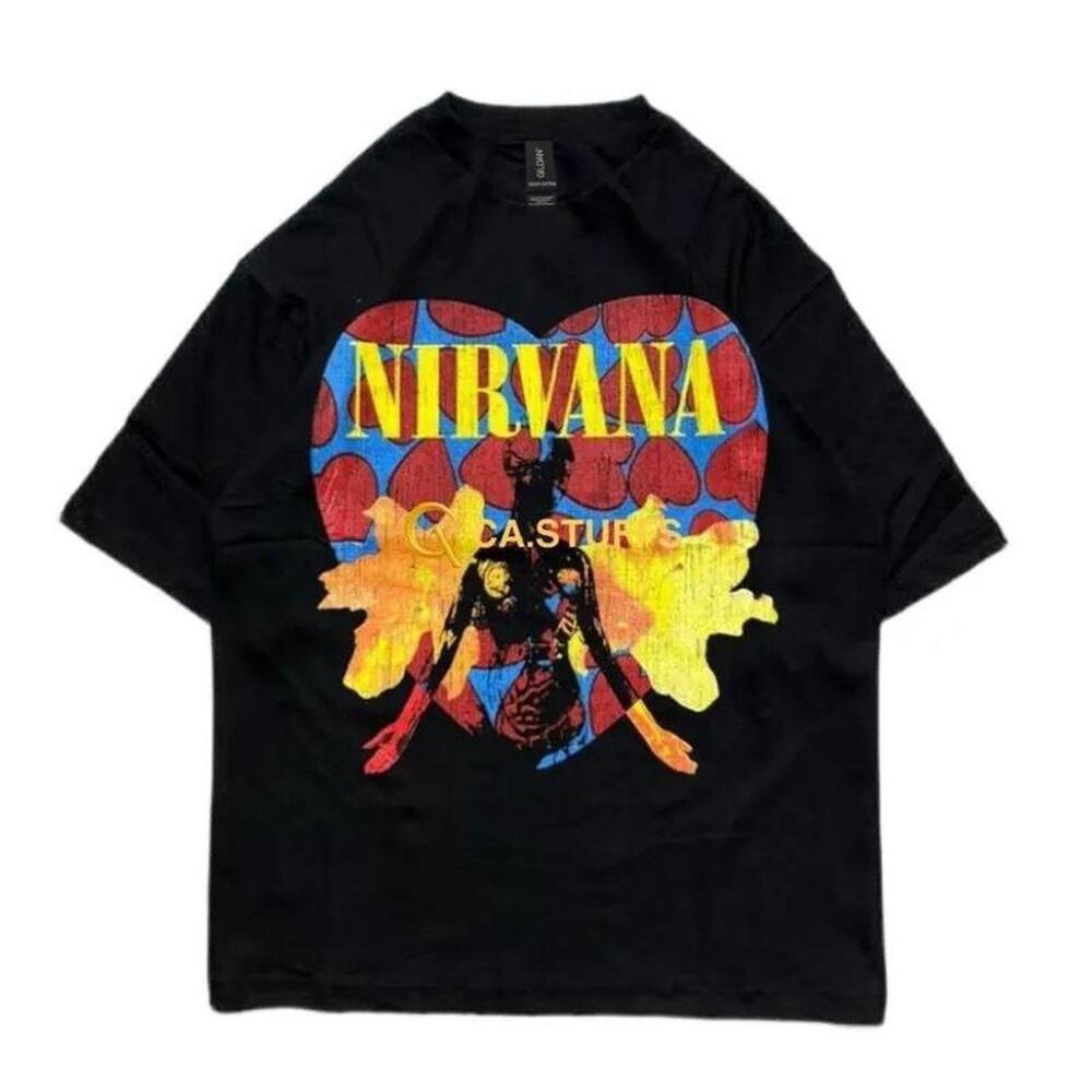 Oversized Black Nirvana Band Tee